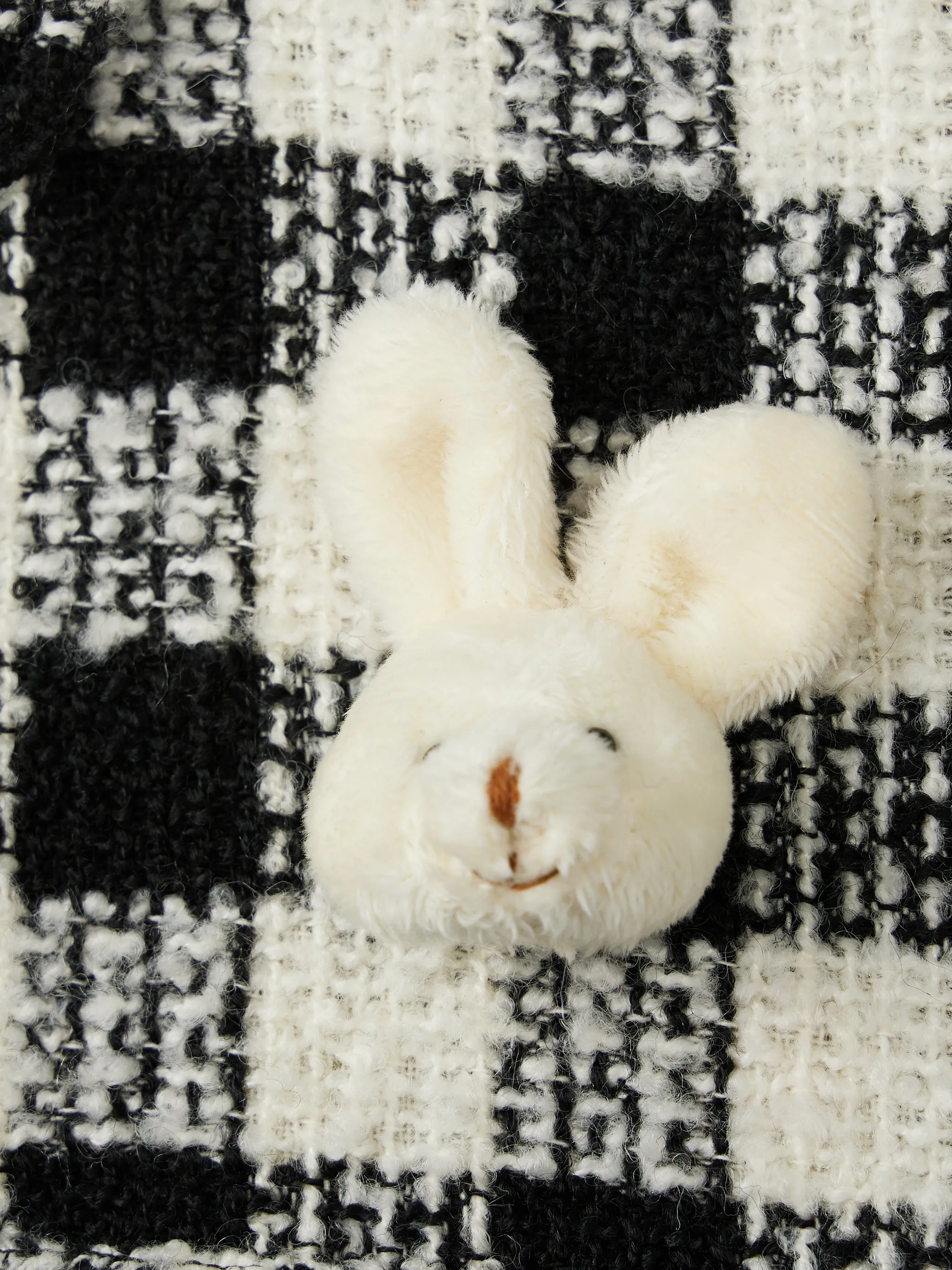 Baby Bunny' Checkered Tweed Shacket