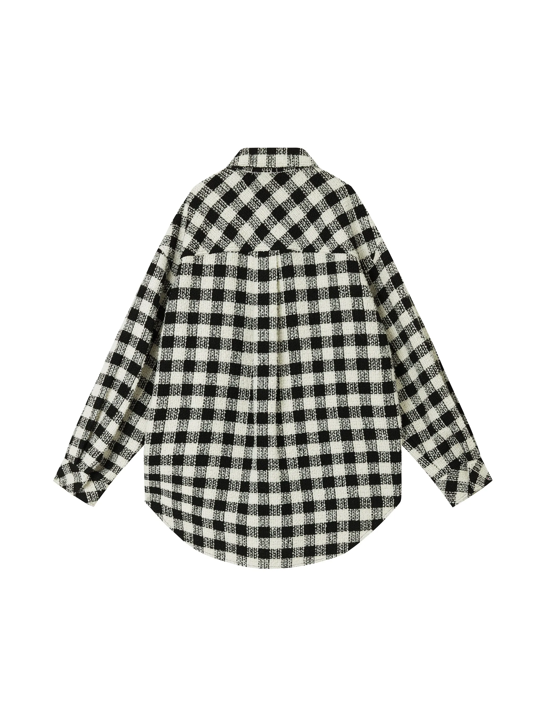 Baby Bunny' Checkered Tweed Shacket