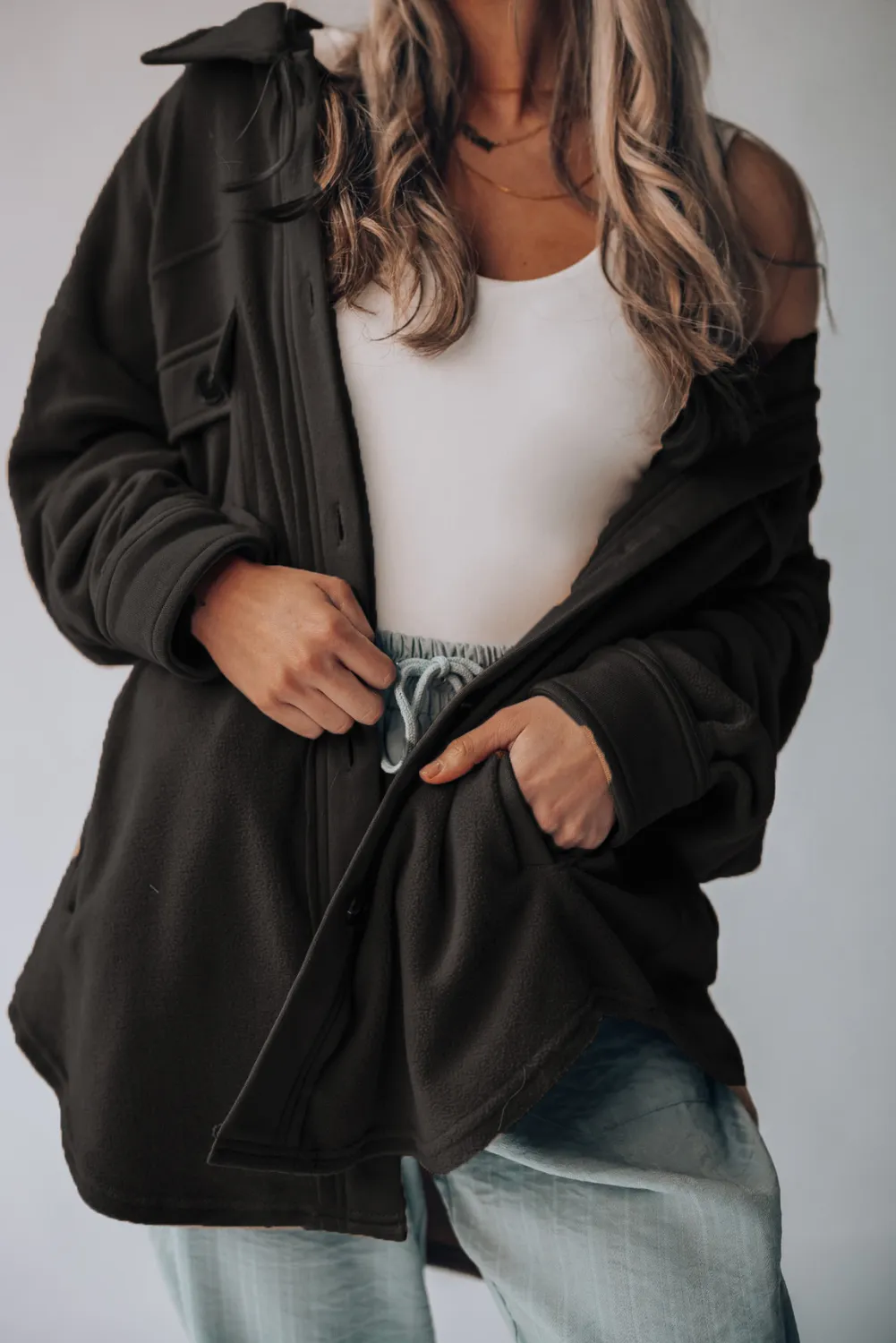 'Bette' Thick Buttoned Shacket (6 Colors)