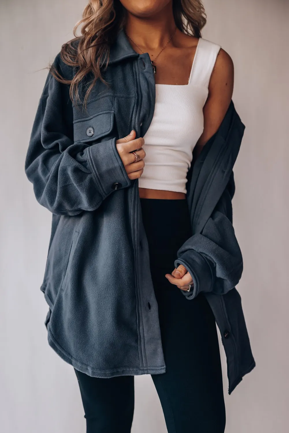 'Bette' Thick Buttoned Shacket (6 Colors)