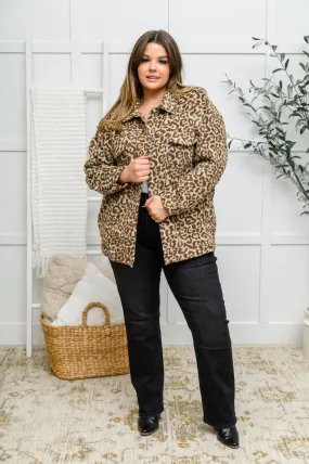Can't Be Tamed Shacket in Brown Winter 1
