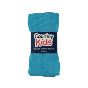 Country Kids Plain Tights Turquoise