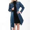 Dark Denim Shirt Style Dress M/L
