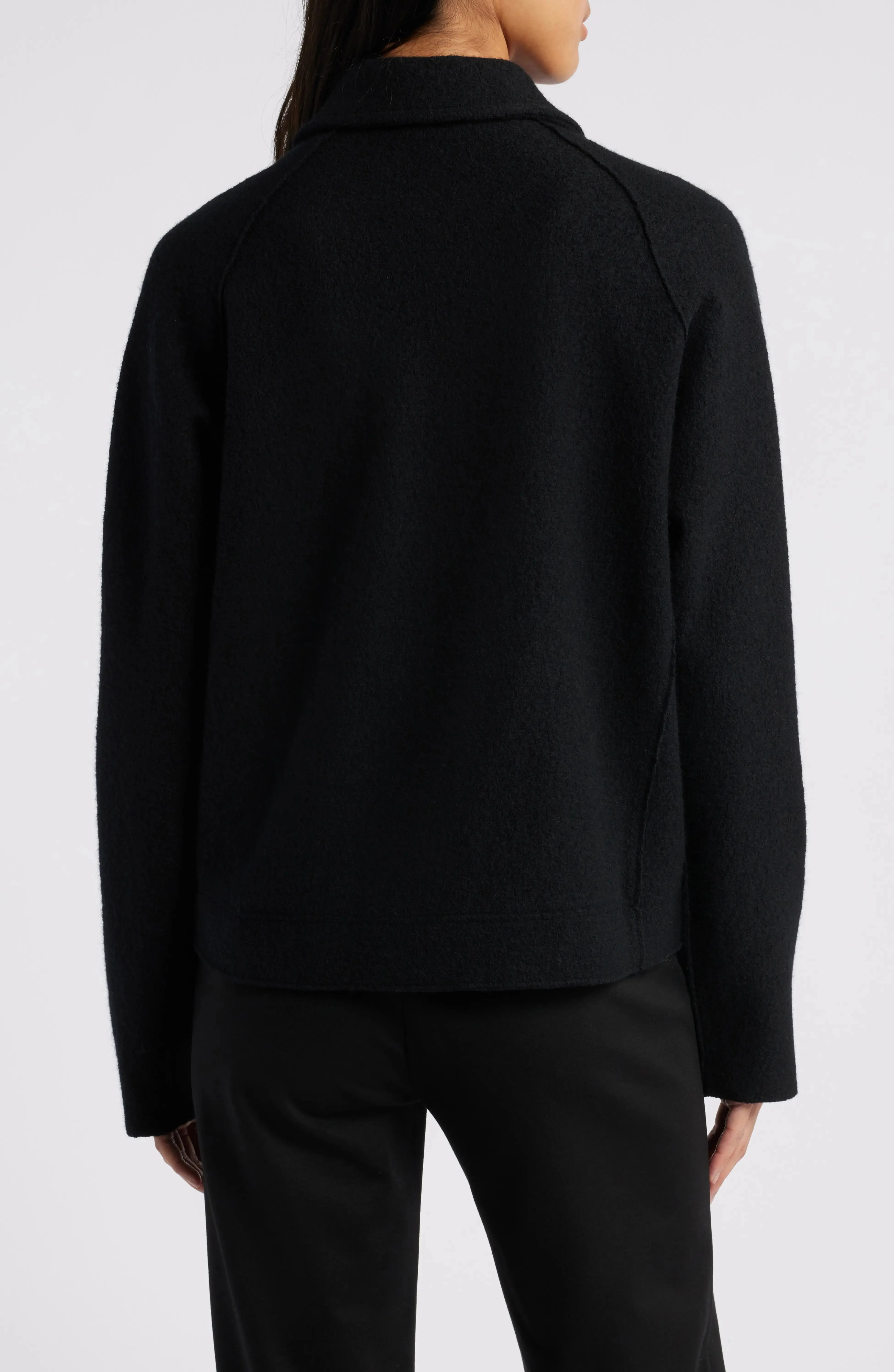 Elegant Black Wool Jacket