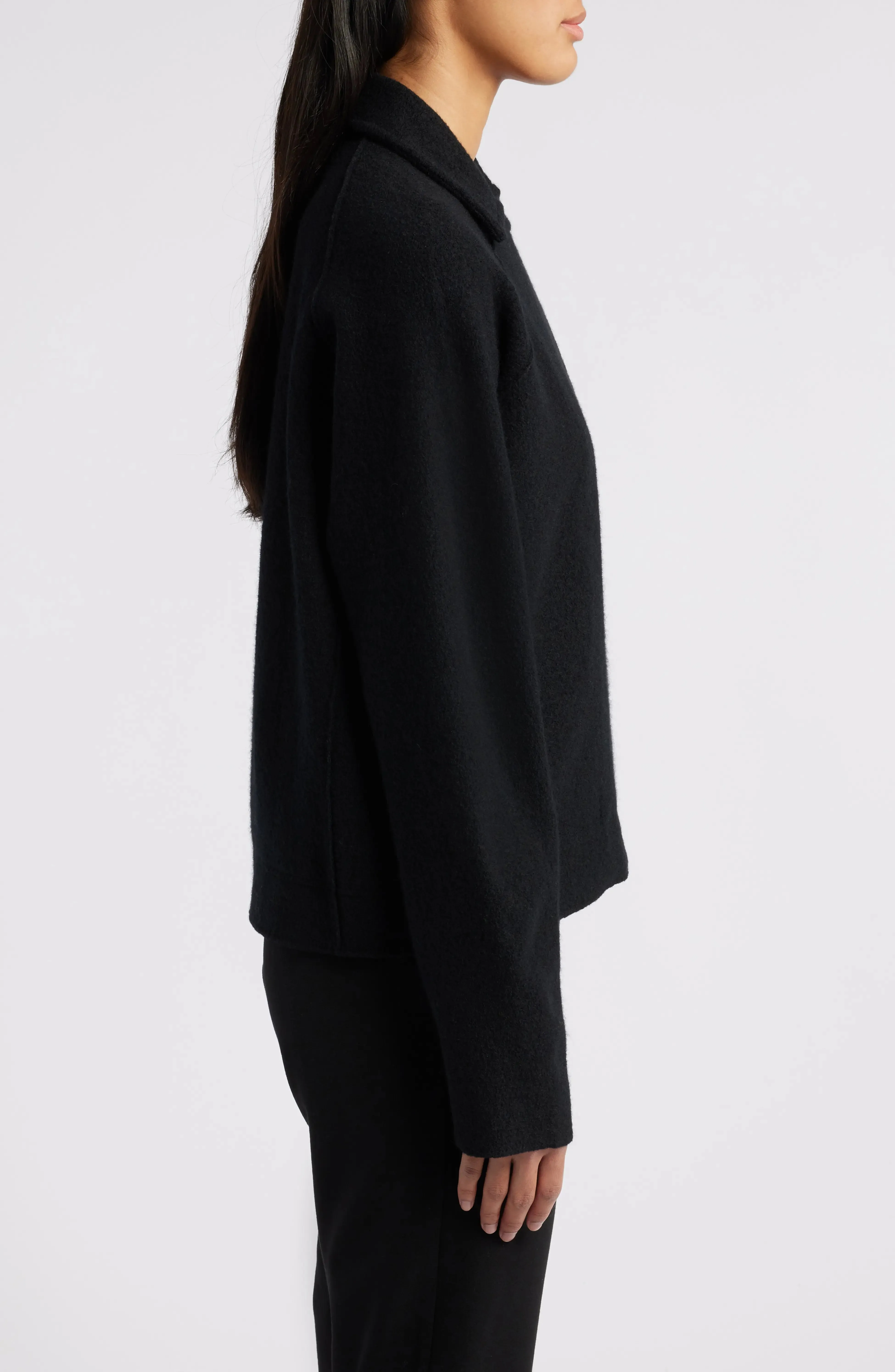 Elegant Black Wool Jacket