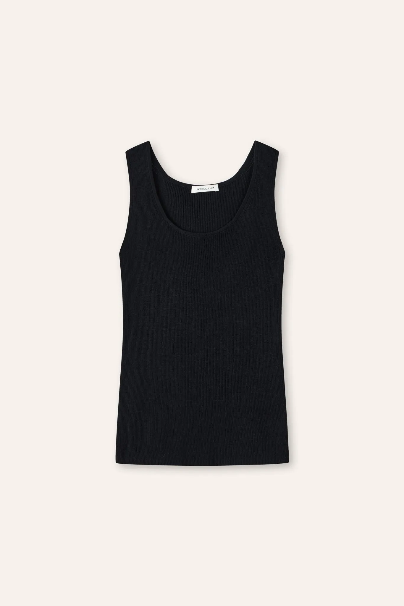 FENYA silk knit tank (Black)