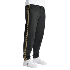 Fred Perry Seasonal Taped Hem Black Sweatpants