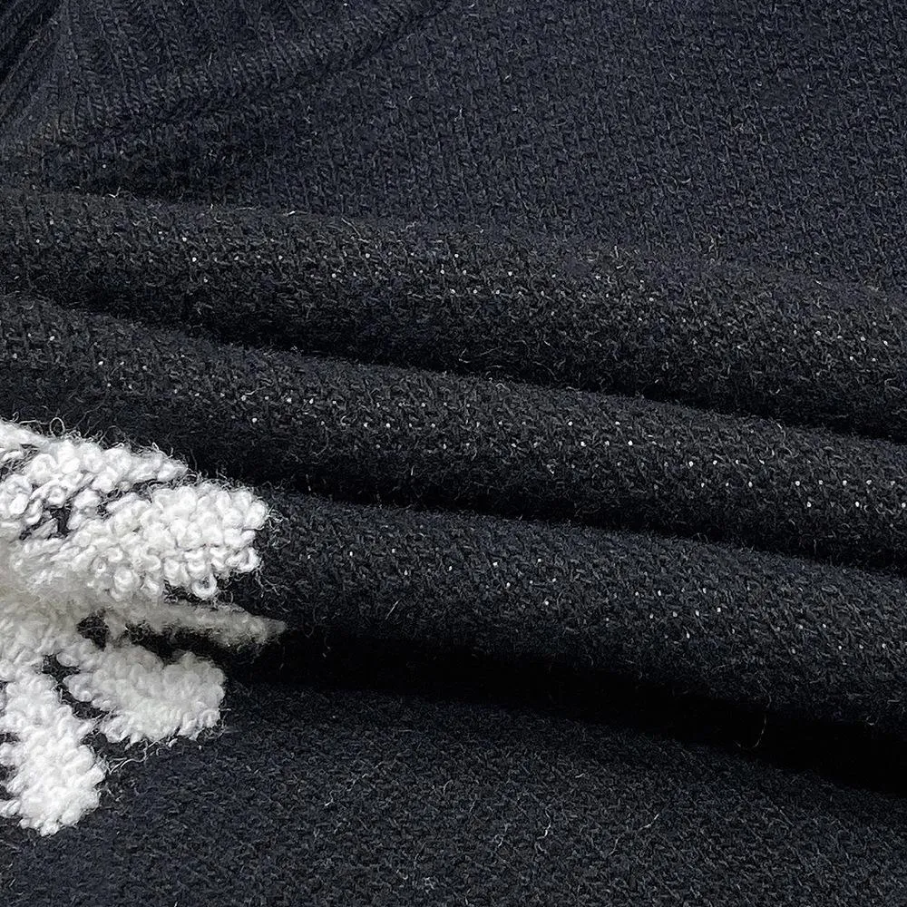 Jacquard Turtleneck Knitted Cardigan