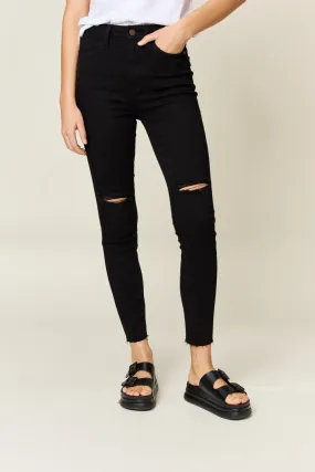 Judy Blue Distressed Tummy Control High Waist Skinny Jeans - Online Exclusive