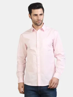 Life Roads full sleeve casual pink cotton shirt for Men and boy