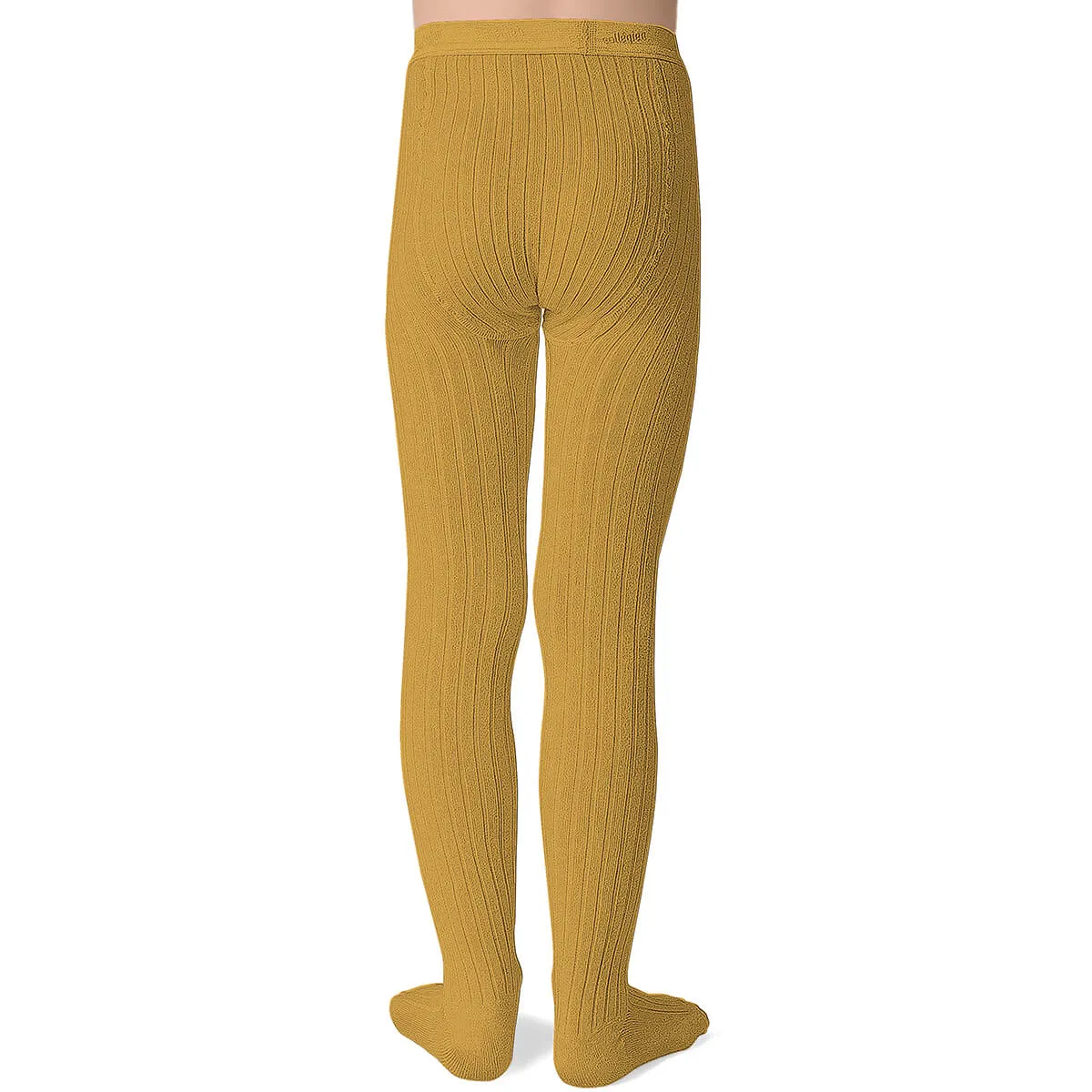 Louise Ribbed Tights in Camomille by Collegien