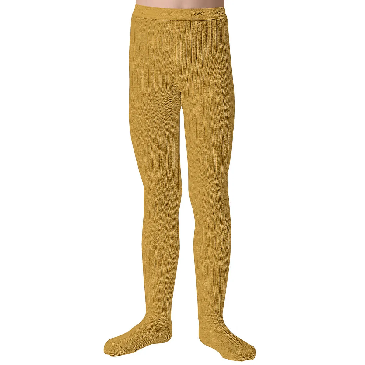 Louise Ribbed Tights in Camomille by Collegien