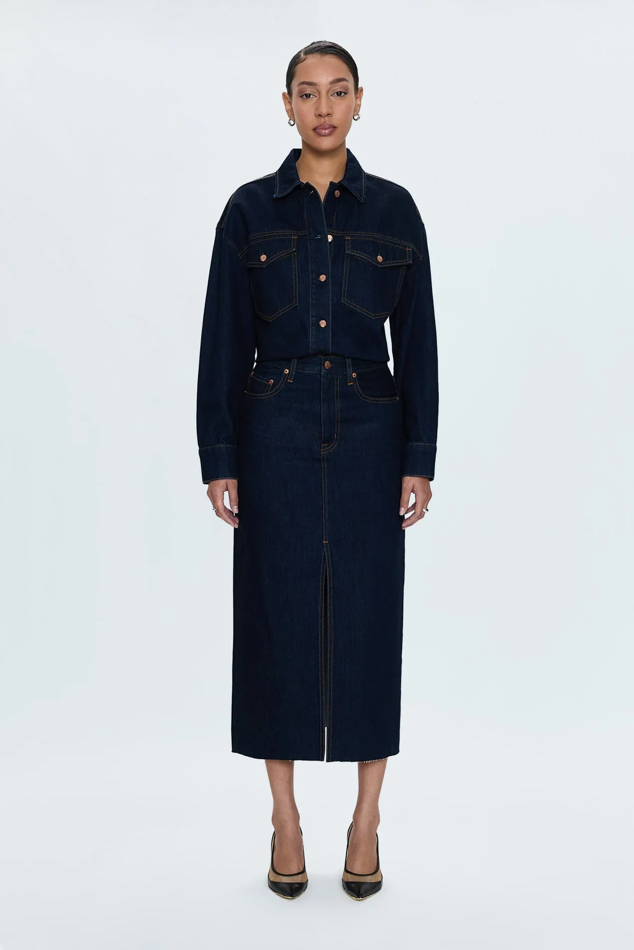 Mandy Denim Shacket - Countdown