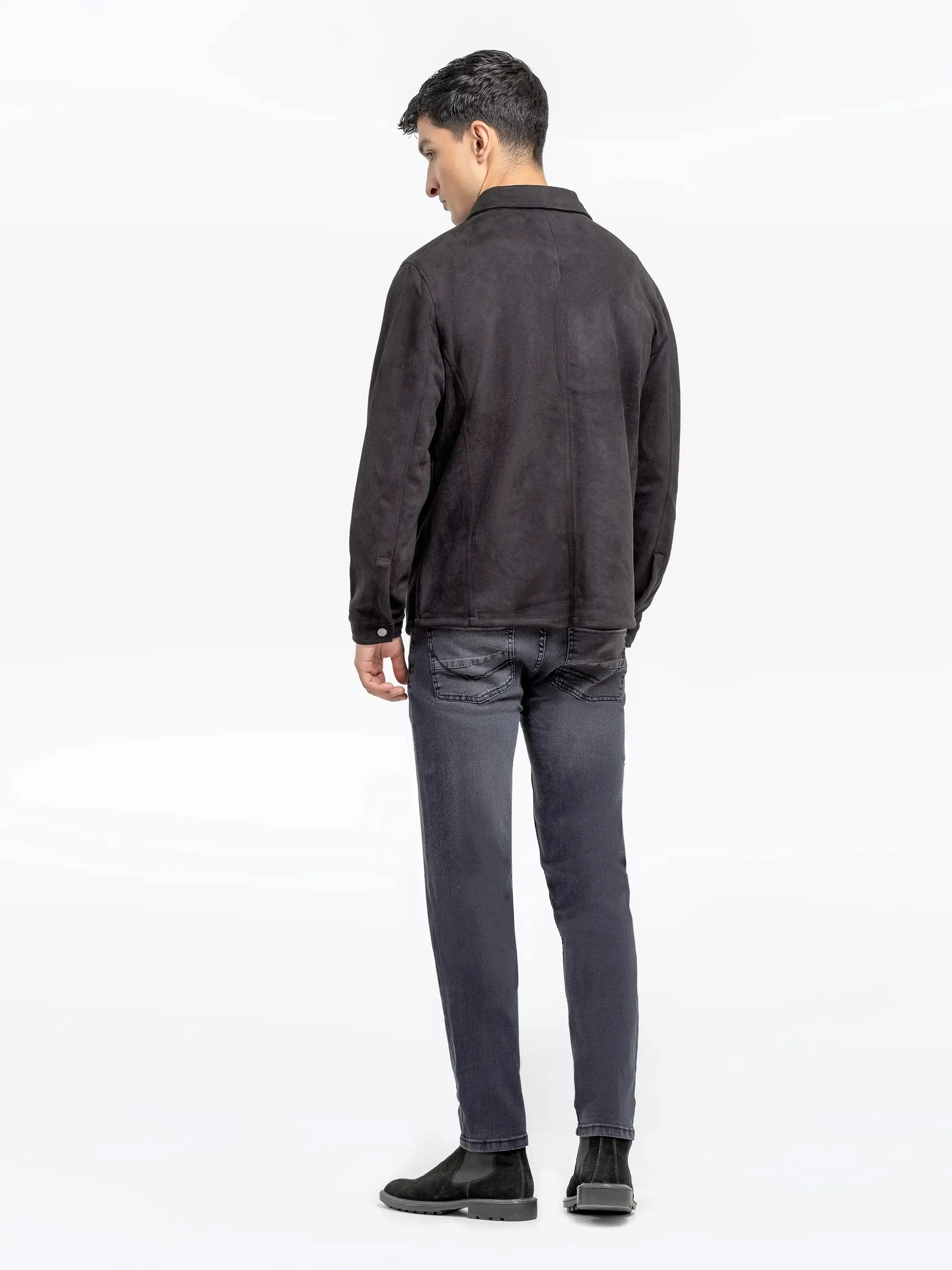 Men's Black Shacket - EMTJS24-005