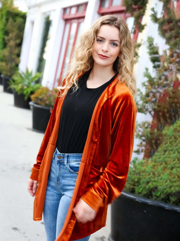 Modern Loose-fitting Velour Shacket