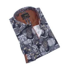Moroccan  Tapestry Paisley Button Down Shirt