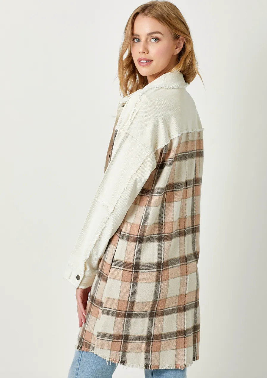 Myst Long Plaid Shacket