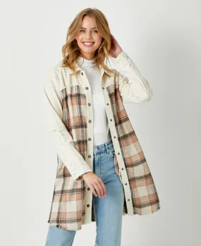 Myst Long Plaid Shacket