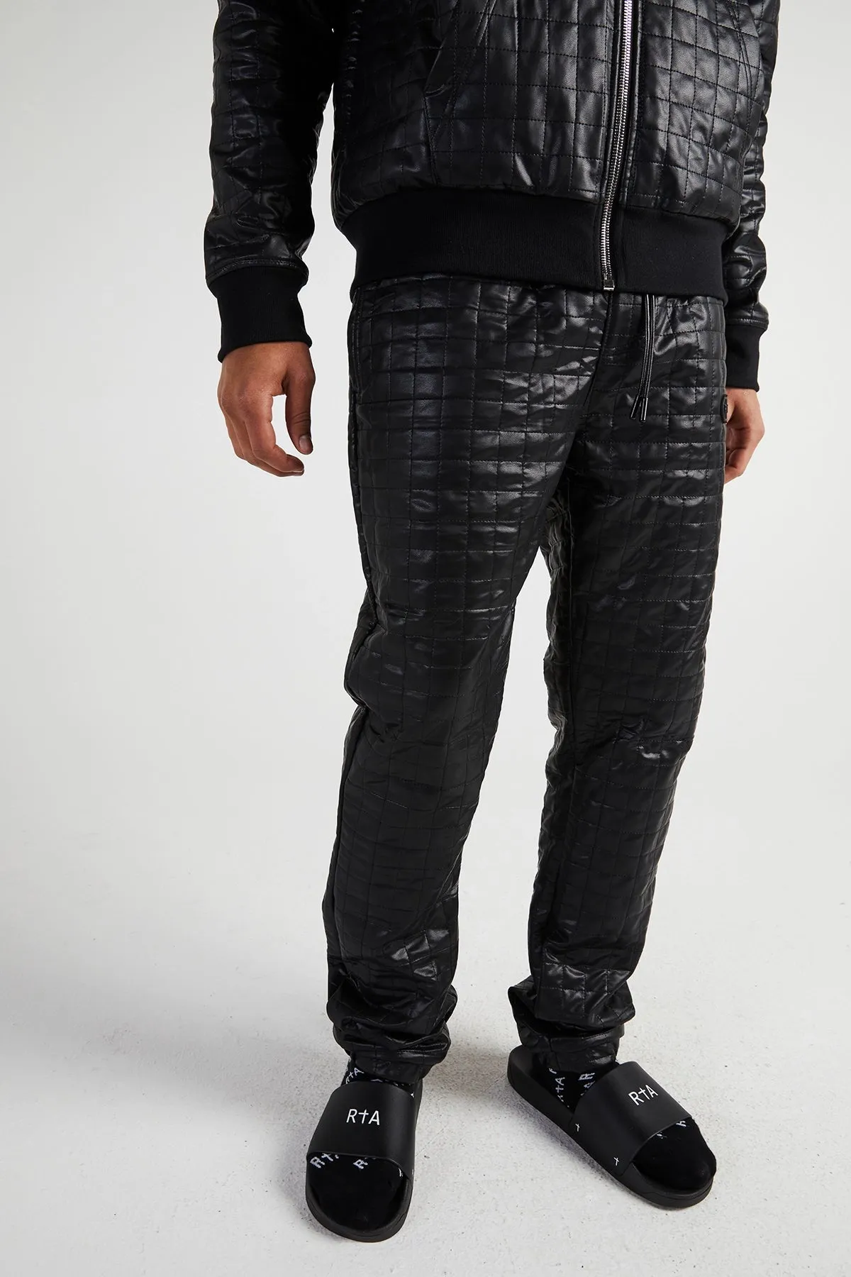 OWEN SWEATPANT | BLACK QUILTED