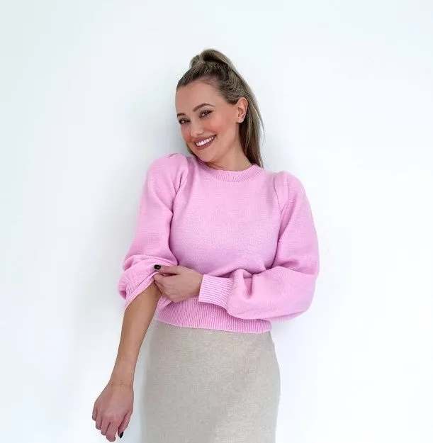 PUFF SLEEVE KNIT
