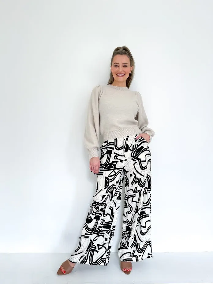 PUFF SLEEVE KNIT