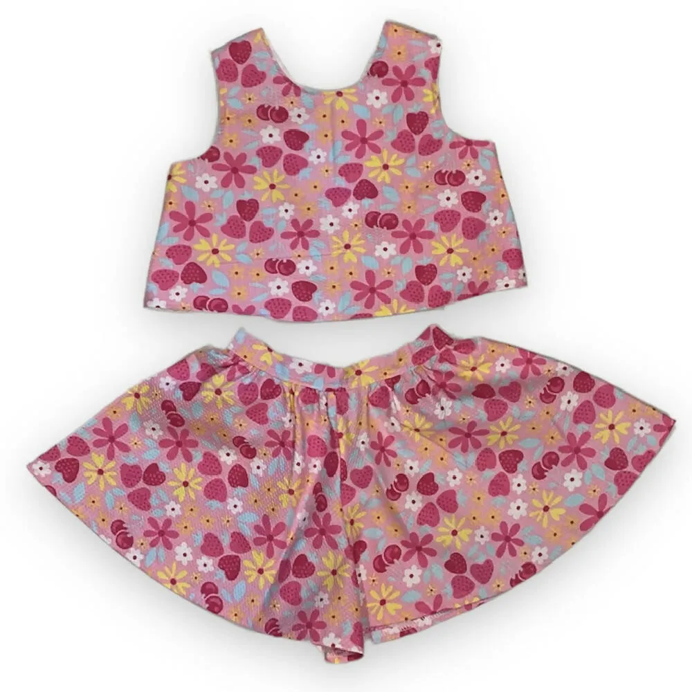 SIZE 4 Two Piece Summer Sets - Culottes and Apron Top