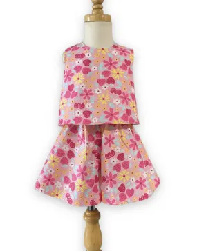 SIZE 4 Two Piece Summer Sets - Culottes and Apron Top