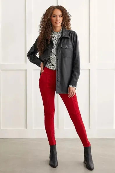 Tri 1213O Vegan Leather Shacket