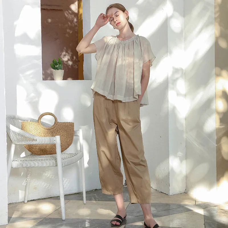 Wide Leg High-Waist Culottes