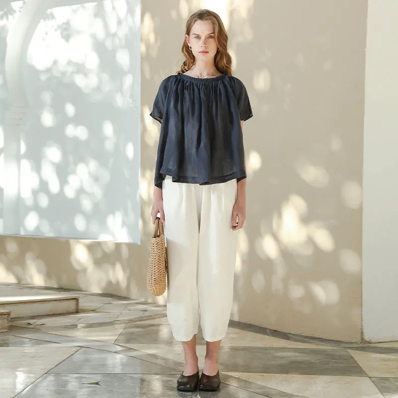 Wide Leg High-Waist Culottes