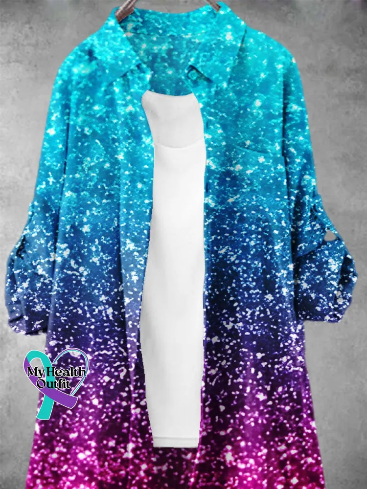 Women' Gradient Art Print Dress