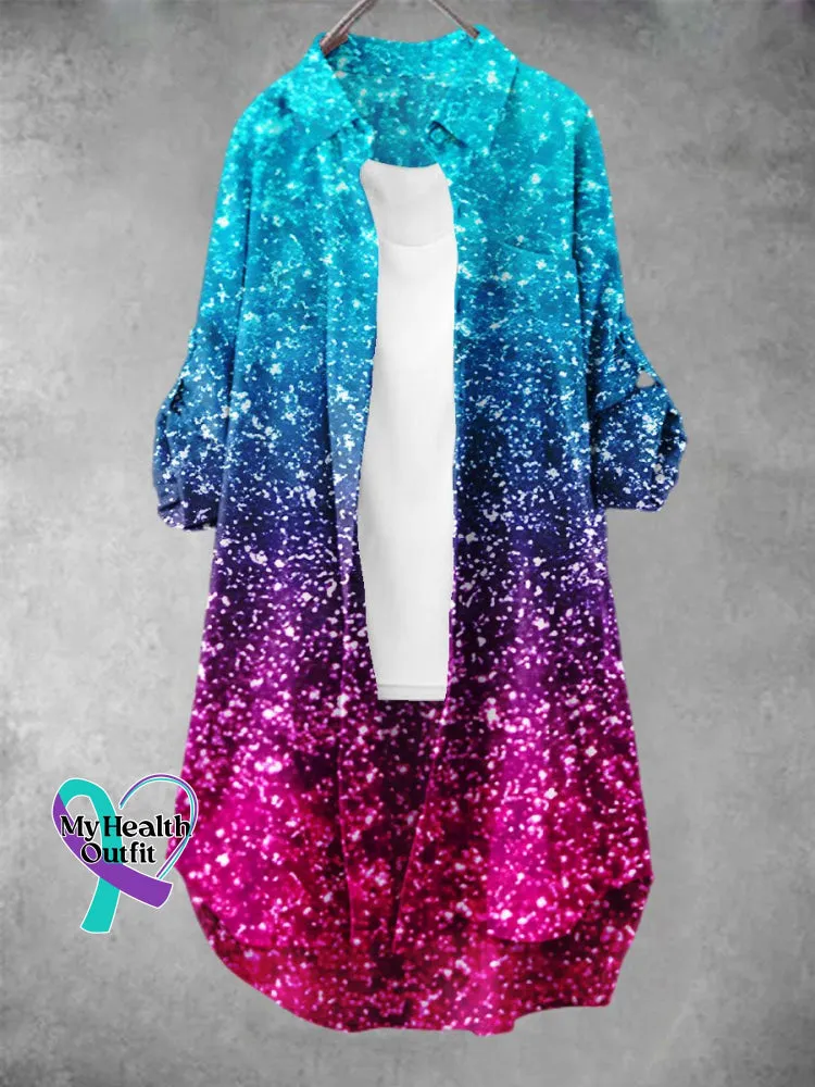 Women' Gradient Art Print Dress