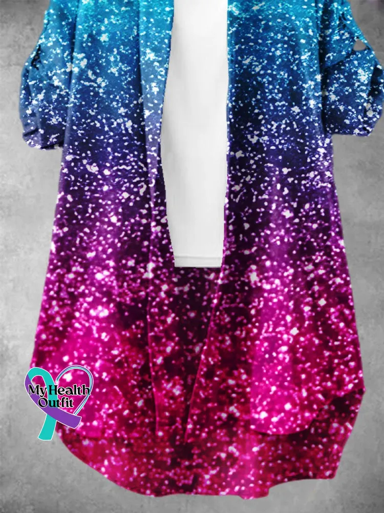 Women' Gradient Art Print Dress